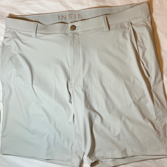 Infinity Linearflex Men's 4-way stretch Shorts Size 40. Light Grey - Picture 1 of 8